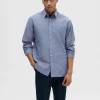SELECTED LÅNGA ÄRMAR SKJORTA Blue Fashion