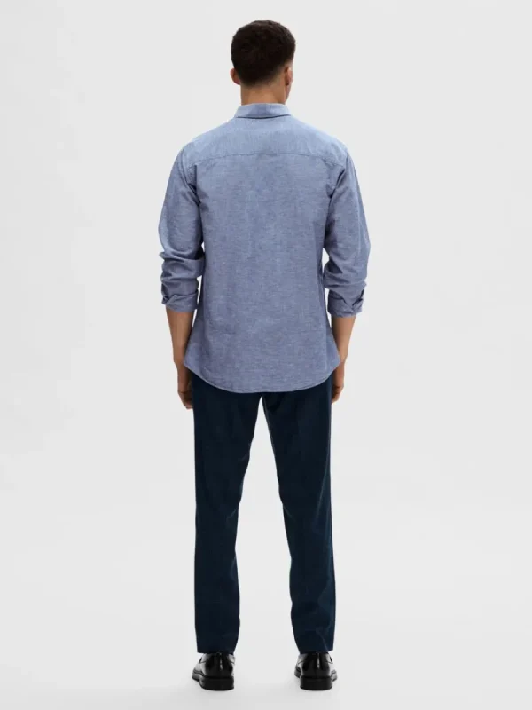 SELECTED LÅNGA ÄRMAR SKJORTA Blue Fashion