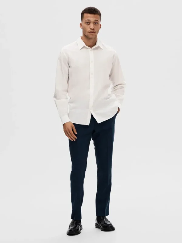 SELECTED LÅNGA ÄRMAR SKJORTA White New
