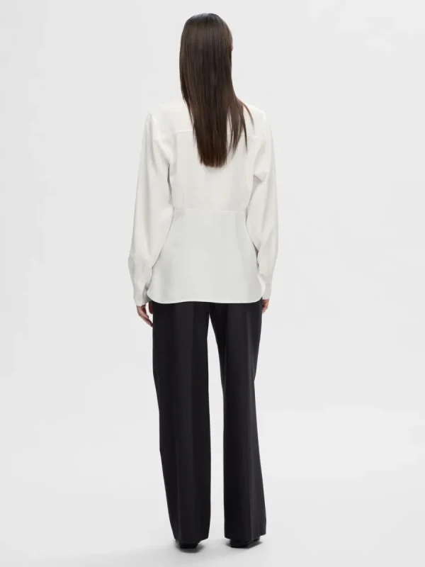 SELECTED LÅNGA ÄRMAR SKJORTA White Shop