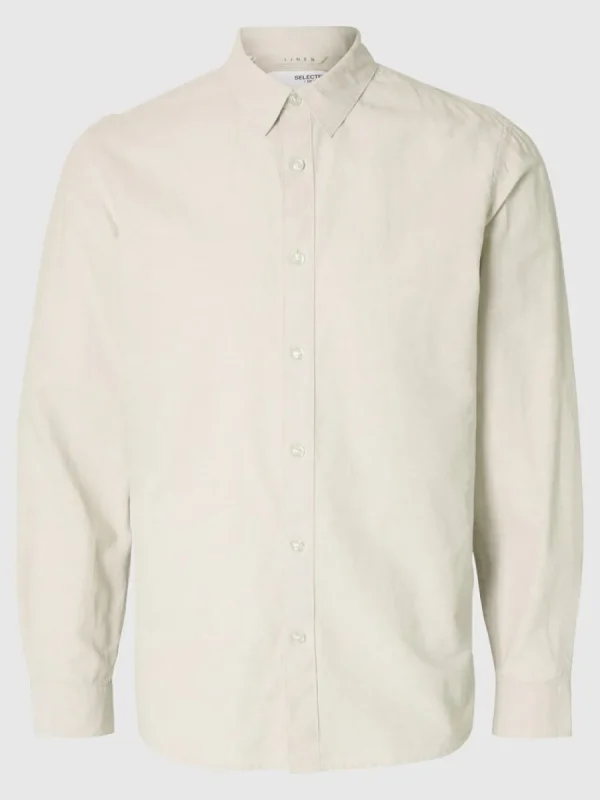 SELECTED LÅNGA ÄRMAR SKJORTA Beige New