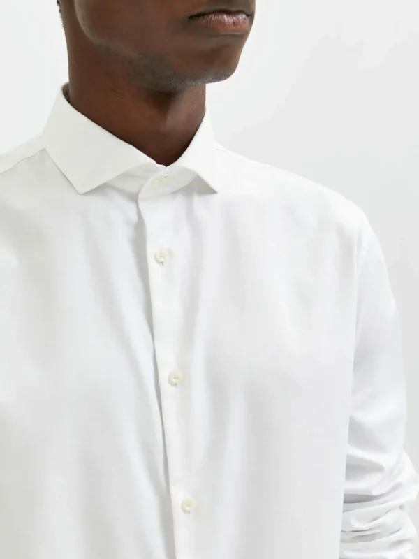 SELECTED LÅNGA ÄRMAR SKJORTA White Flash Sale