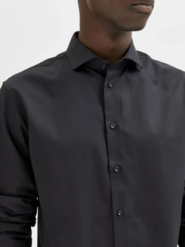 SELECTED LÅNGA ÄRMAR SKJORTA Black New