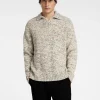 SELECTED LÅNGA ÄRMAR STICKAD TRÖJA Beige Cheap