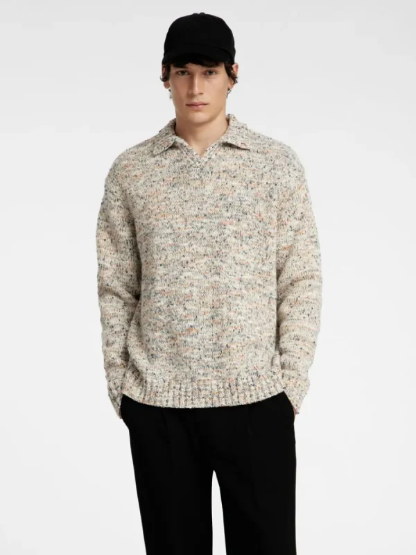 SELECTED LÅNGA ÄRMAR STICKAD TRÖJA Beige Cheap