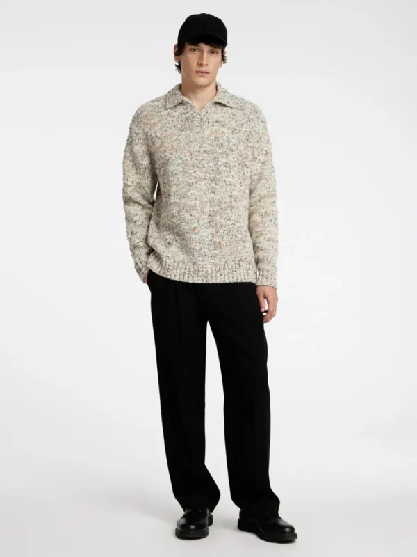 SELECTED LÅNGA ÄRMAR STICKAD TRÖJA Beige Cheap