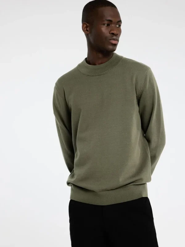 SELECTED LÅNGA ÄRMAR STICKAD TRÖJA Green Clearance