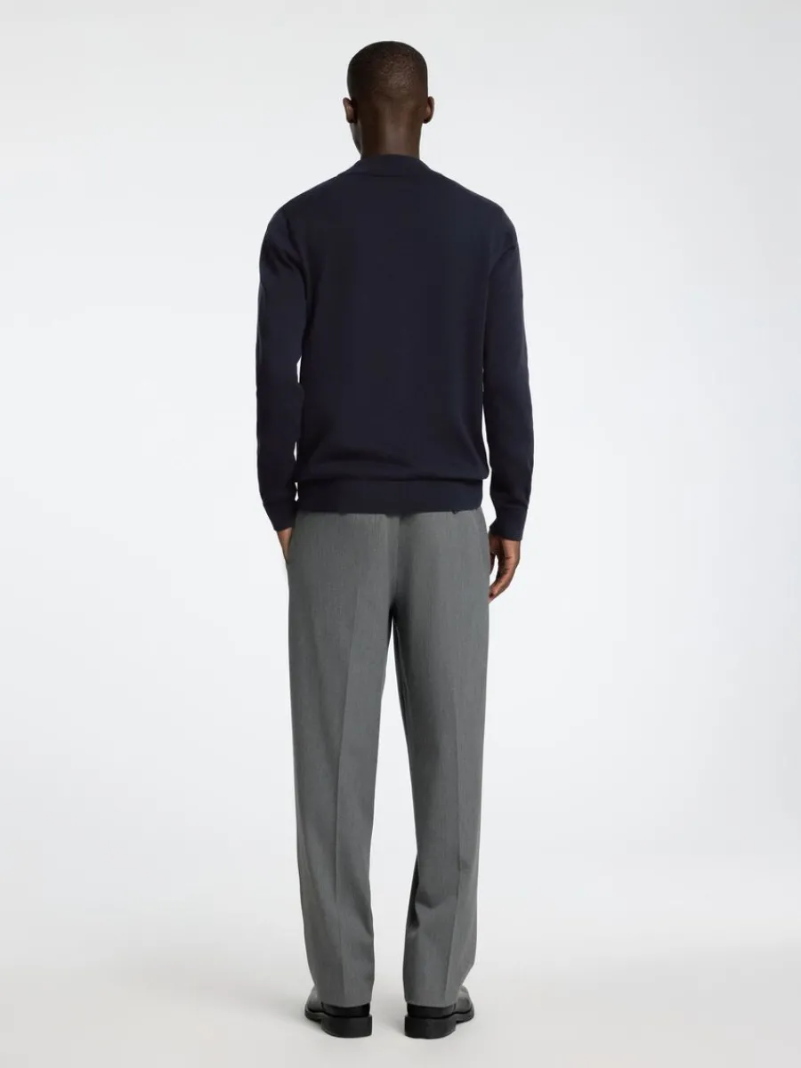 lnga_rmar_stickad_trja_5-14.webp SELECTED LÅNGA ÄRMAR STICKAD TRÖJA Blue Best Sale