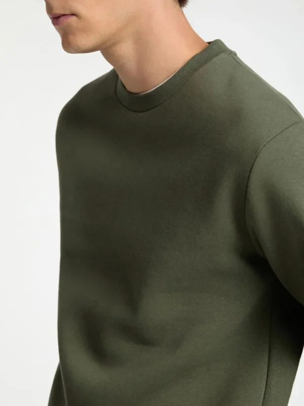SELECTED LÅNGA ÄRMAR SWEATSHIRT Green Best