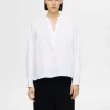 SELECTED LÅNGÄRMAD BLUS White Sale