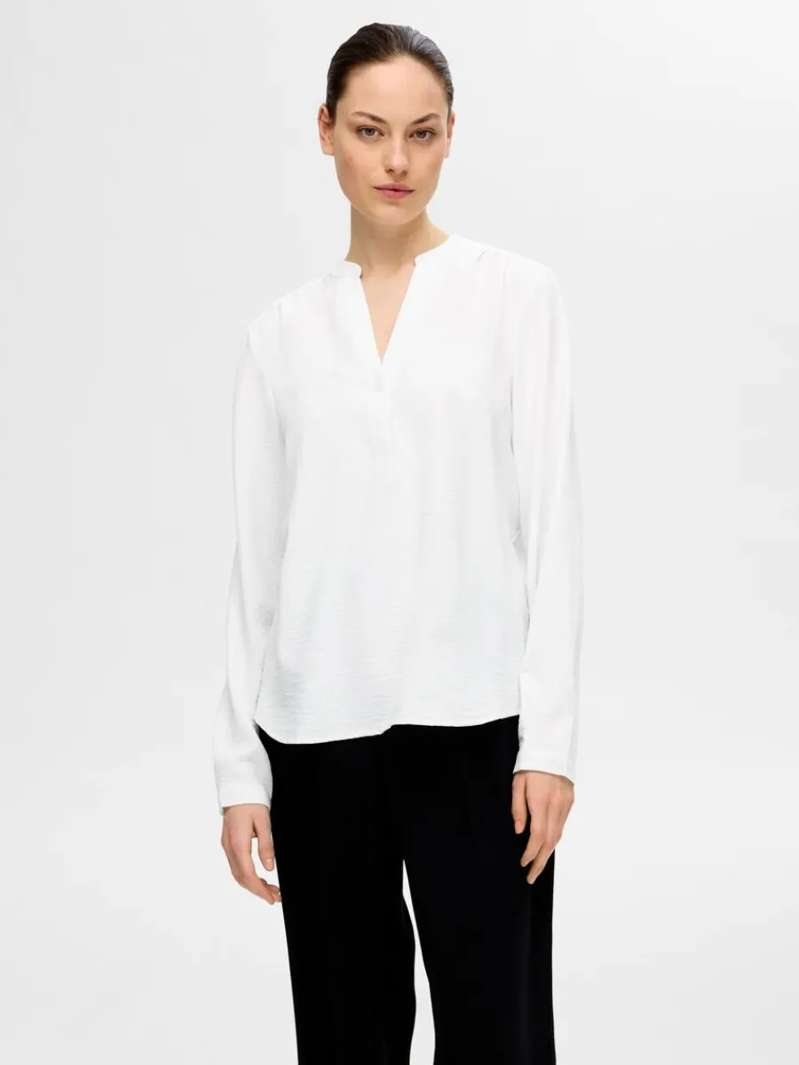lngrmad_blus_0-2.webp SELECTED LÅNGÄRMAD BLUS White Cheap