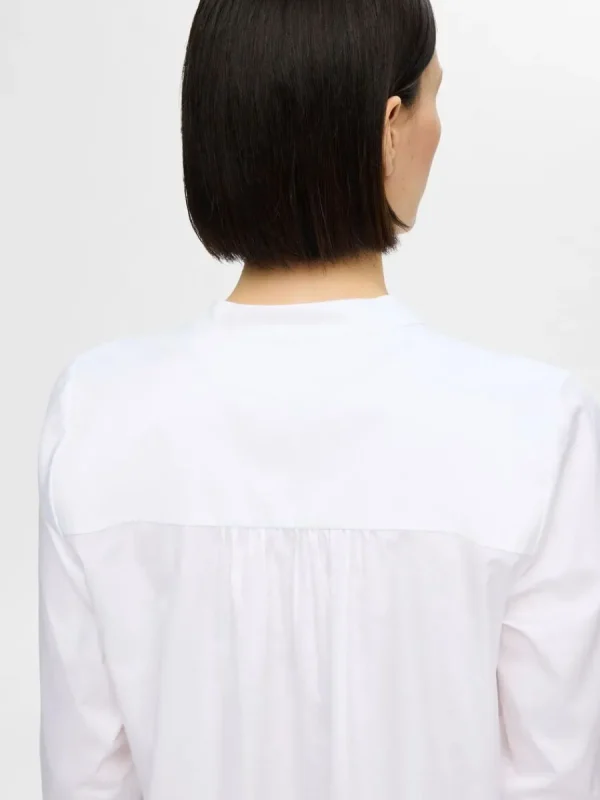 SELECTED LÅNGÄRMAD BLUS White Sale