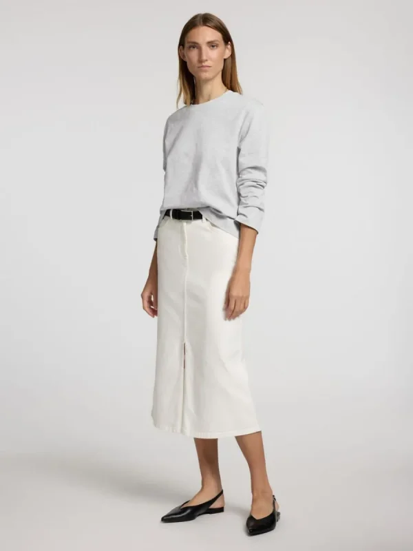 SELECTED LÅNGÄRMAD BOXY T-SHIRT Grey Sale