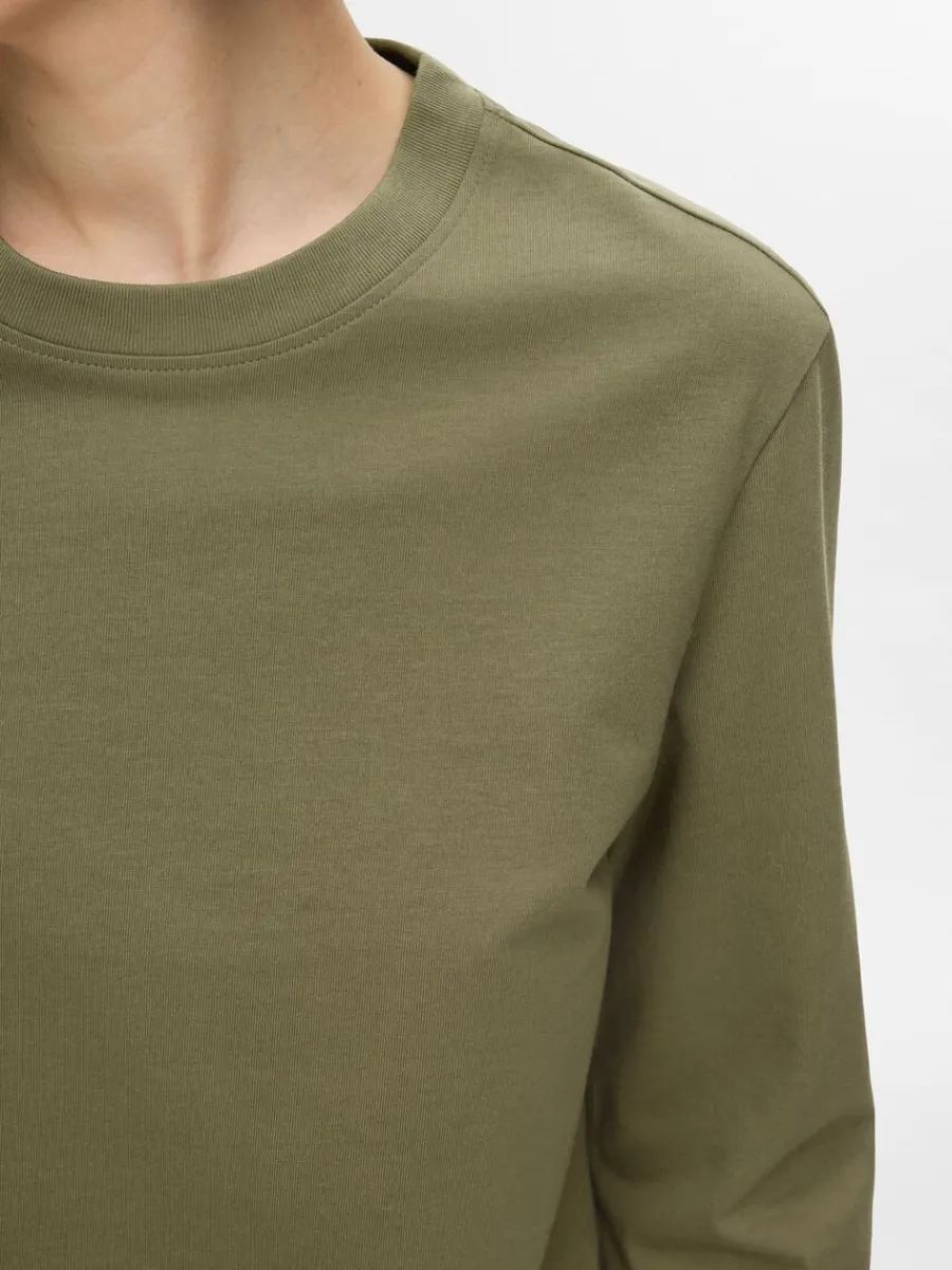 lngrmad_boxy_tshirt_3-2.webp SELECTED LÅNGÄRMAD BOXY T-SHIRT Green Cheap