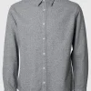 SELECTED LÅNGÄRMAD FLANELLSKJORTA Grey Best