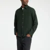 SELECTED LÅNGÄRMAD FLANELLSKJORTA Green Clearance