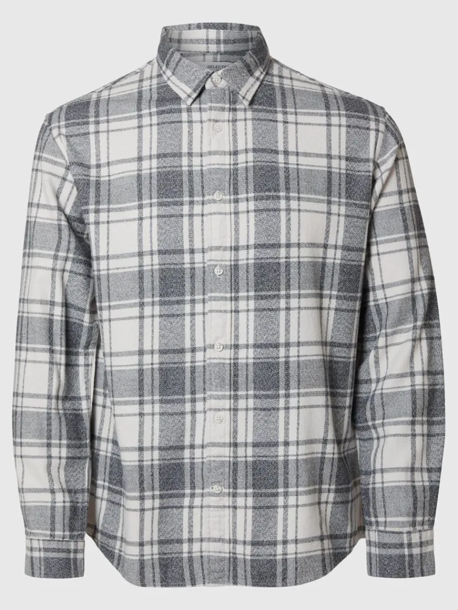 lngrmad_flanellskjorta_0-9.webp SELECTED LÅNGÄRMAD FLANELLSKJORTA White Best Sale