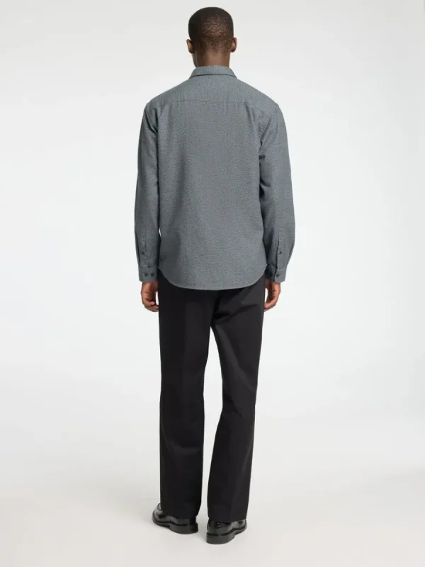 SELECTED LÅNGÄRMAD FLANELLSKJORTA Blue Cheap