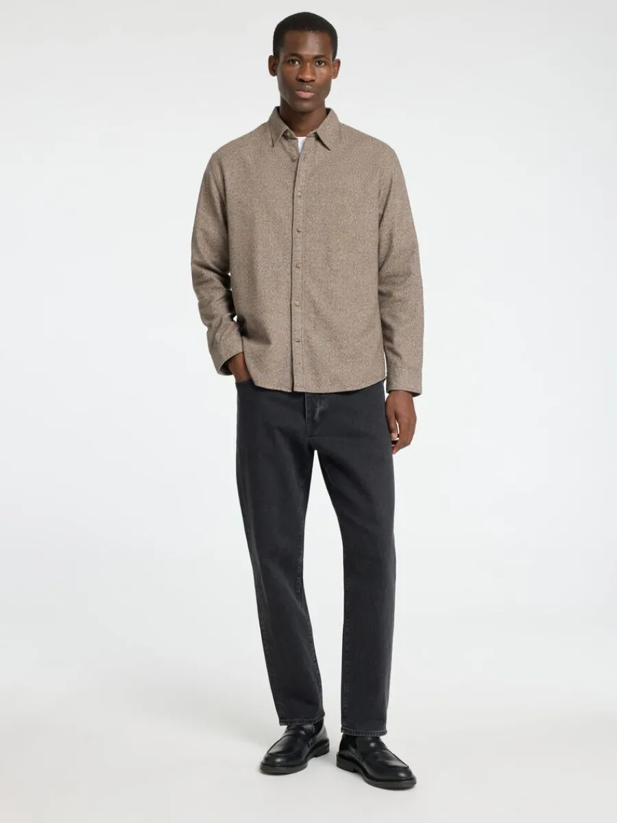 lngrmad_flanellskjorta_2-1.webp SELECTED LÅNGÄRMAD FLANELLSKJORTA Brown Fashion