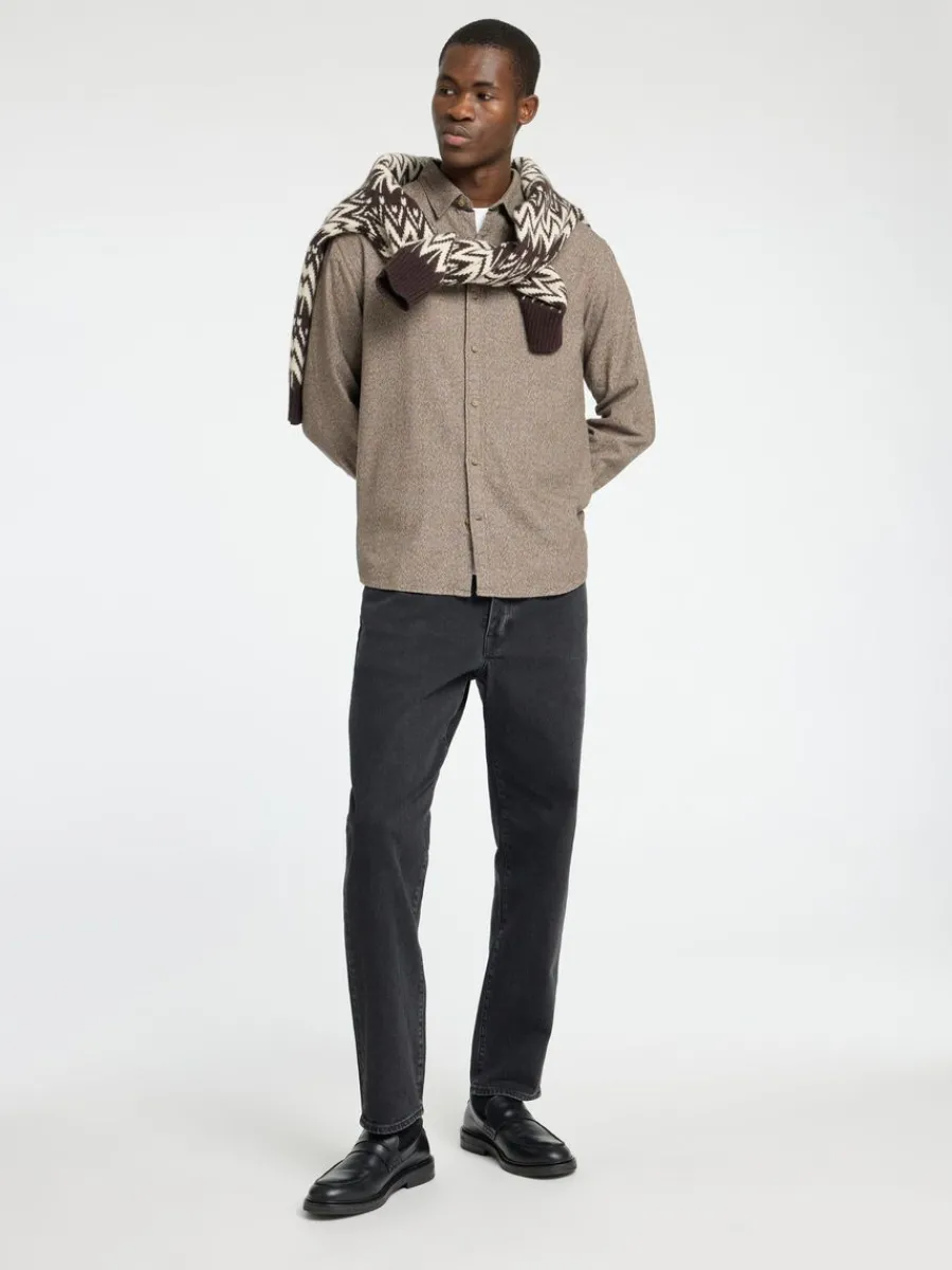 lngrmad_flanellskjorta_3-1.webp SELECTED LÅNGÄRMAD FLANELLSKJORTA Brown Fashion