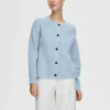 SELECTED LÅNGÄRMAD KOFTA Blue Sale