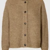 SELECTED LÅNGÄRMAD KOFTA Brown Online