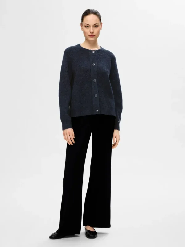 SELECTED LÅNGÄRMAD KOFTA Blue Shop