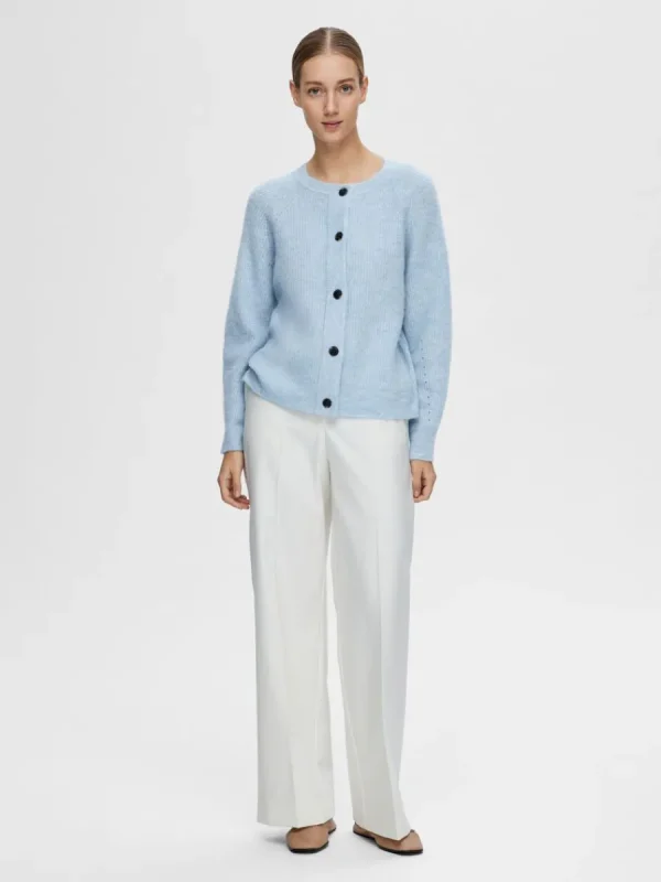 SELECTED LÅNGÄRMAD KOFTA Blue Sale