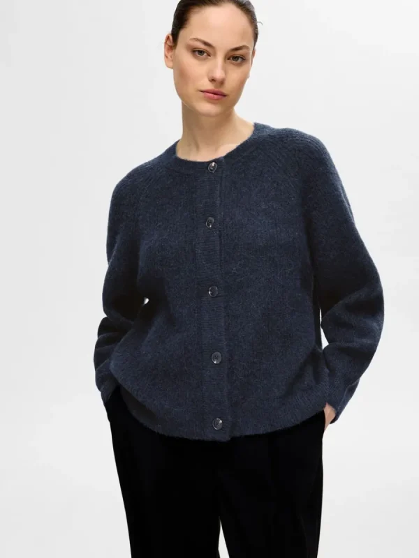 SELECTED LÅNGÄRMAD KOFTA Blue Shop