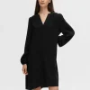 SELECTED LÅNGÄRMAD KORT KLÄNNING Black Outlet