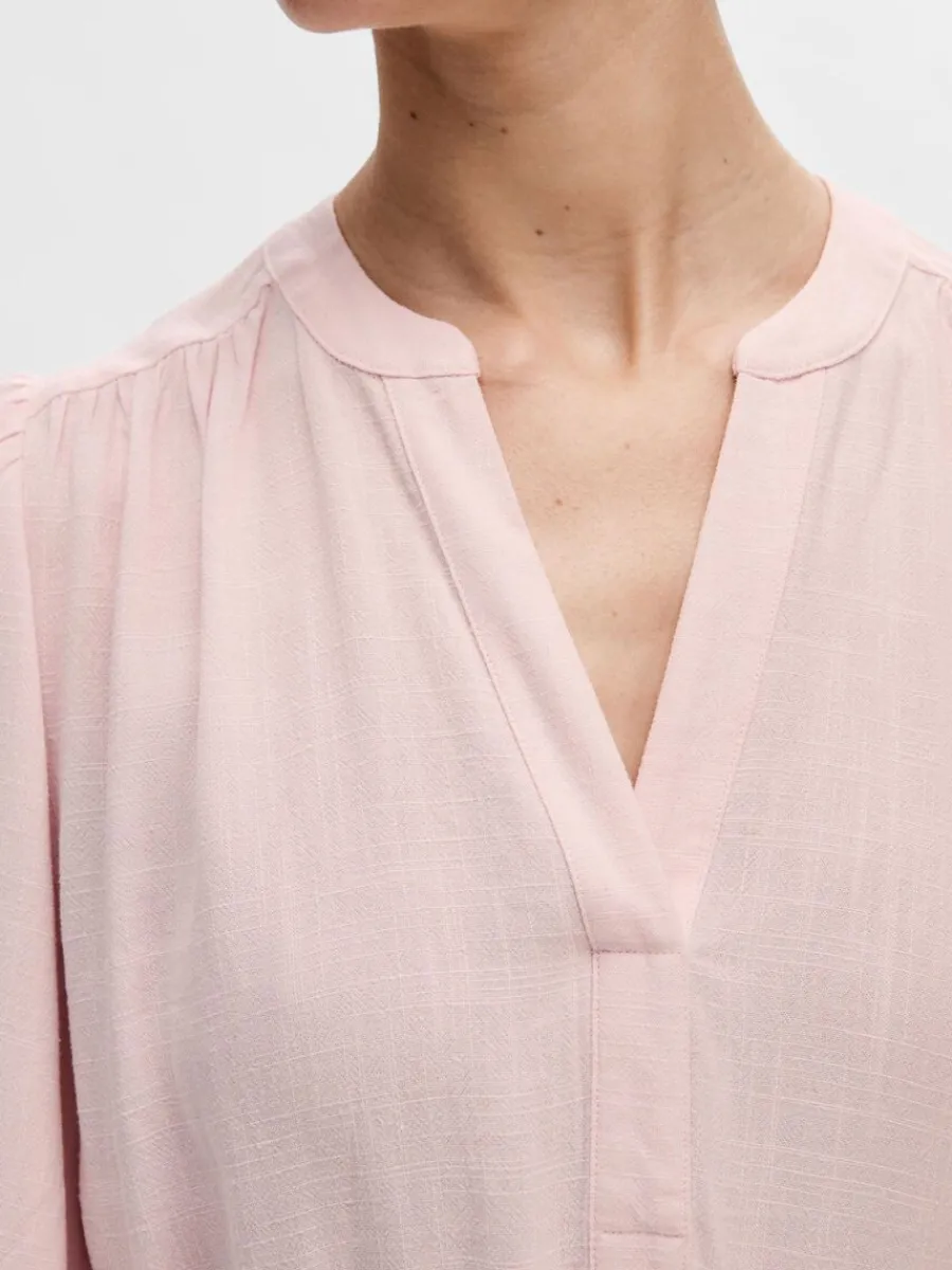 lngrmad_kort_klnning_3-4.webp SELECTED LÅNGÄRMAD KORT KLÄNNING Pink Best Sale
