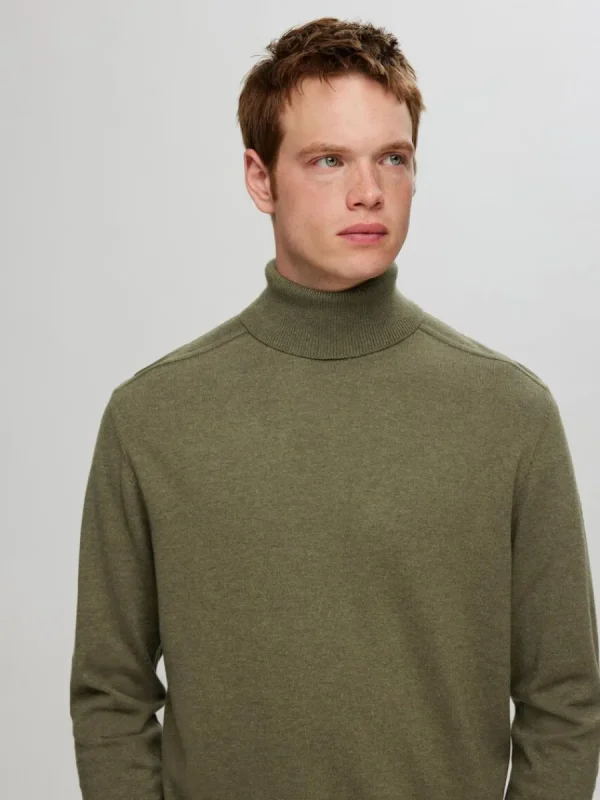 SELECTED LÅNGÄRMAD POLOTRÖJA TRÖJA Green New