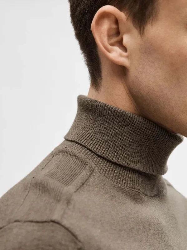 SELECTED LÅNGÄRMAD POLOTRÖJA TRÖJA Brown Online