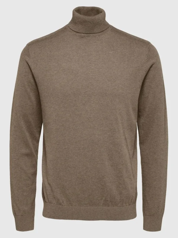 SELECTED LÅNGÄRMAD POLOTRÖJA TRÖJA Brown Online
