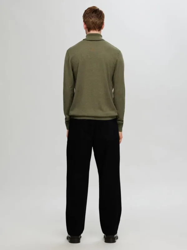 SELECTED LÅNGÄRMAD POLOTRÖJA TRÖJA Green New