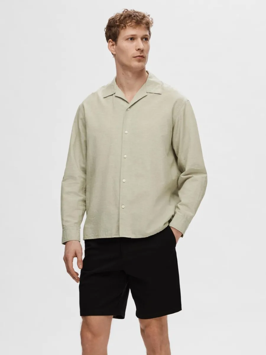 lngrmad_skjorta_0-14.webp SELECTED LÅNGÄRMAD SKJORTA Green Best Sale