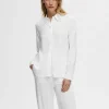 SELECTED LÅNGÄRMAD SKJORTA White Flash Sale