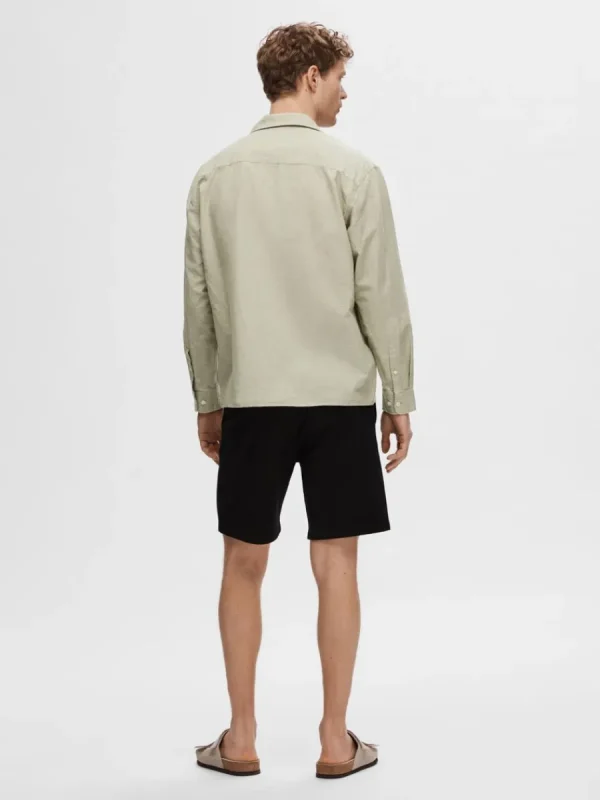 SELECTED LÅNGÄRMAD SKJORTA Green Best Sale