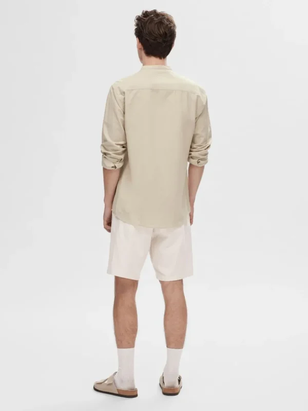 SELECTED LÅNGÄRMAD SKJORTA Beige Fashion