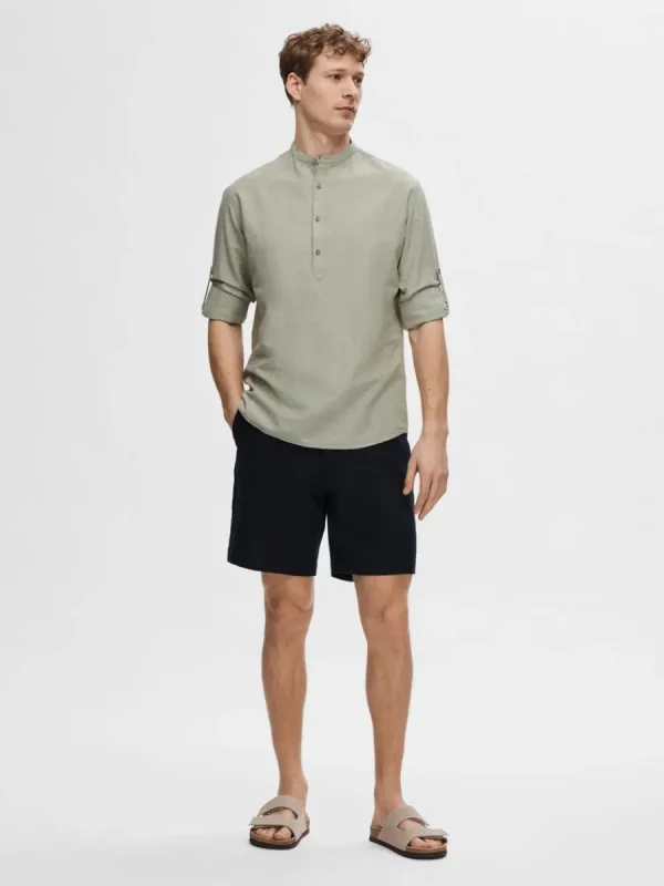 SELECTED LÅNGÄRMAD SKJORTA Green Cheap
