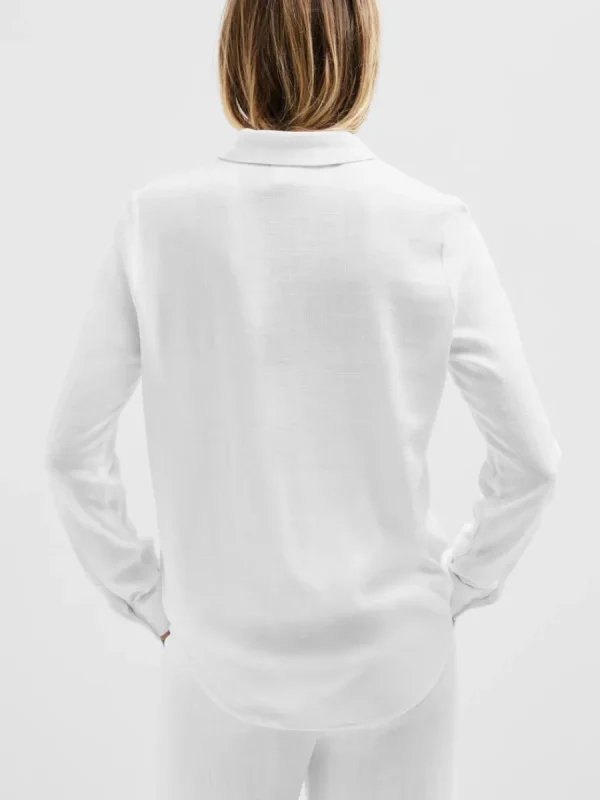 SELECTED LÅNGÄRMAD SKJORTA White Flash Sale