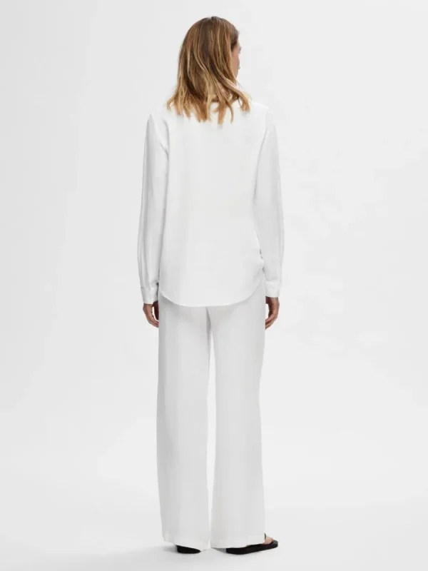 SELECTED LÅNGÄRMAD SKJORTA White Flash Sale