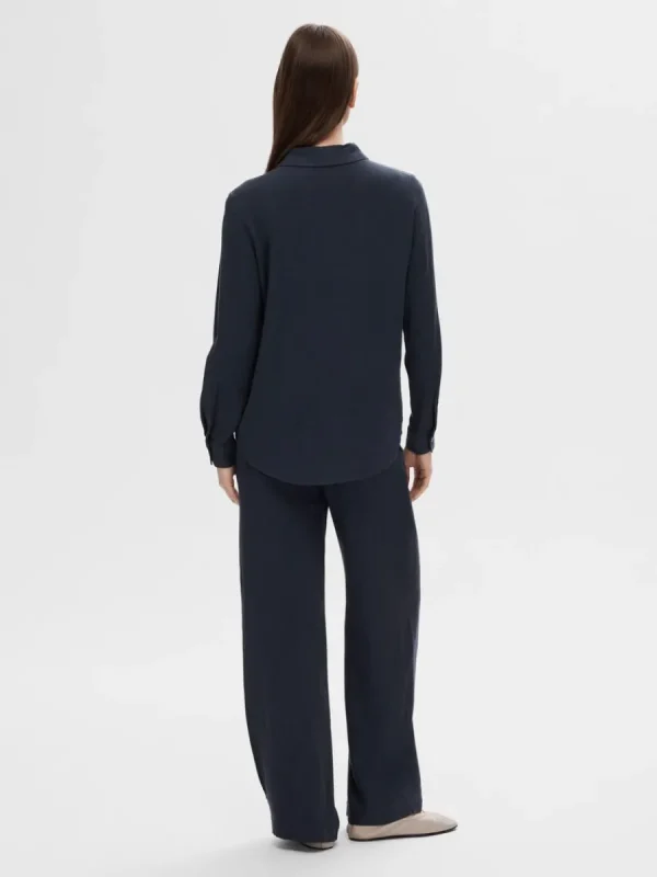 SELECTED LÅNGÄRMAD SKJORTA Blue Hot