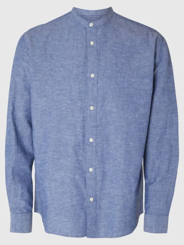 SELECTED LÅNGÄRMAD SKJORTA Blue Discount