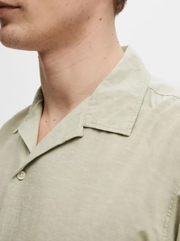 SELECTED LÅNGÄRMAD SKJORTA Green Best Sale