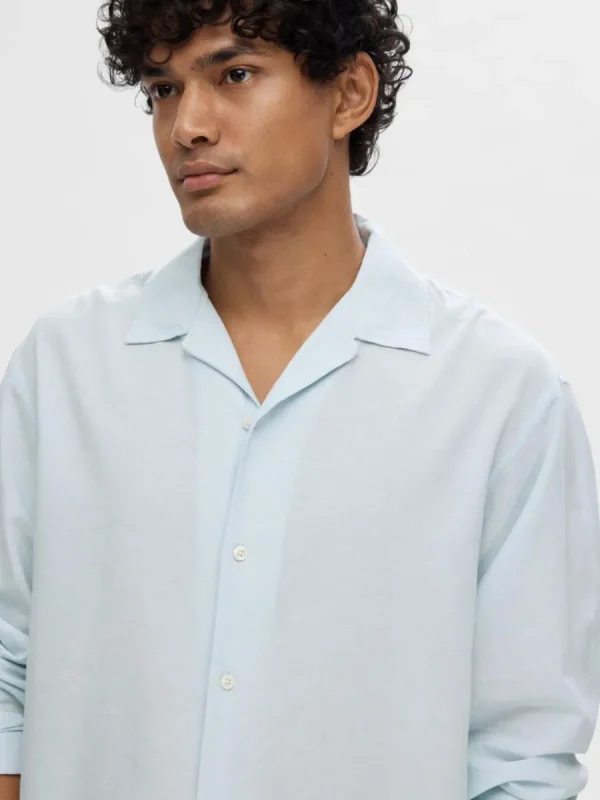 SELECTED LÅNGÄRMAD SKJORTA Blue Outlet