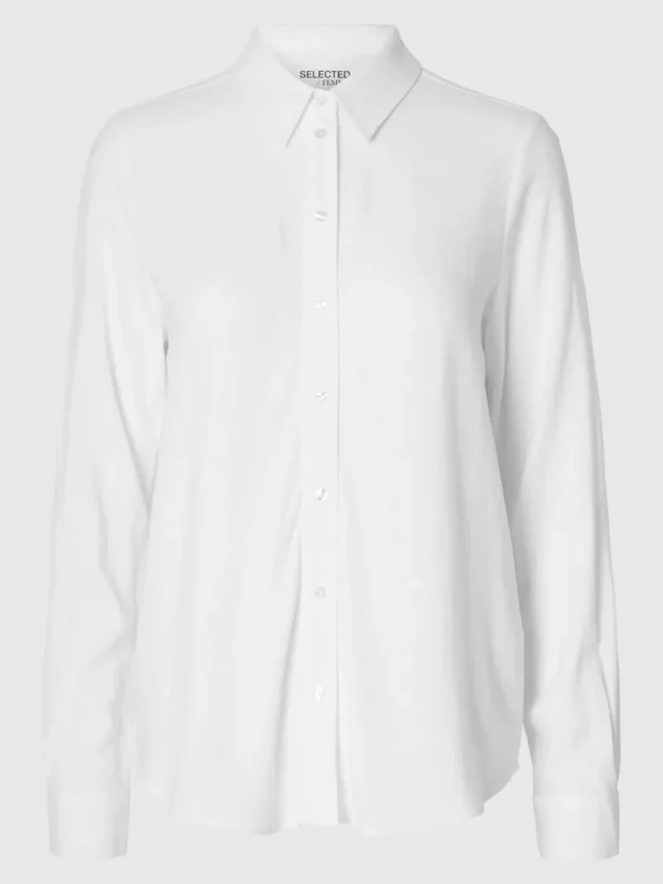 SELECTED LÅNGÄRMAD SKJORTA White Flash Sale