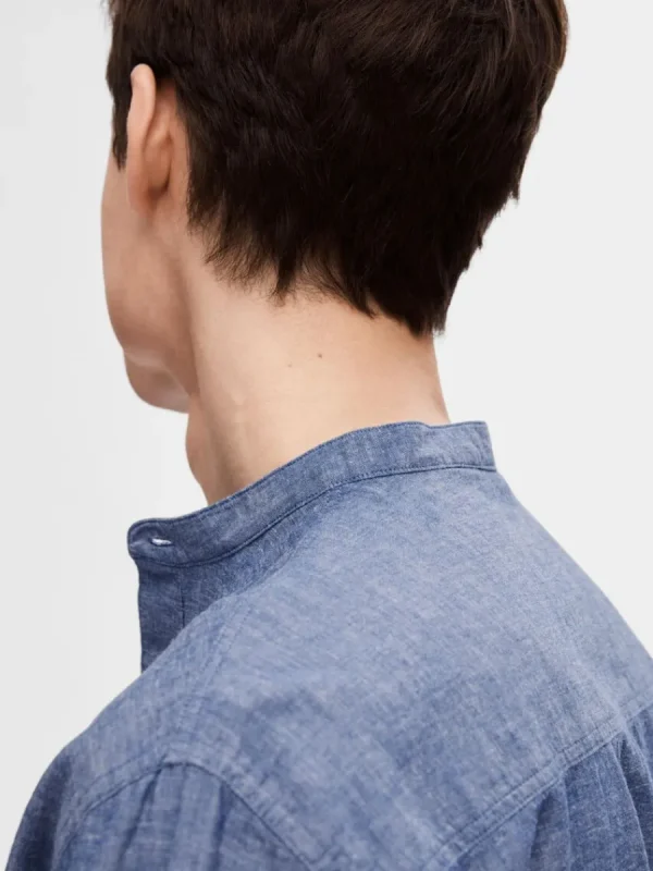 SELECTED LÅNGÄRMAD SKJORTA Blue Discount