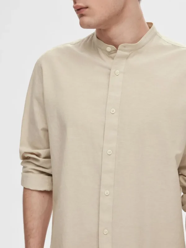 SELECTED LÅNGÄRMAD SKJORTA Beige Fashion