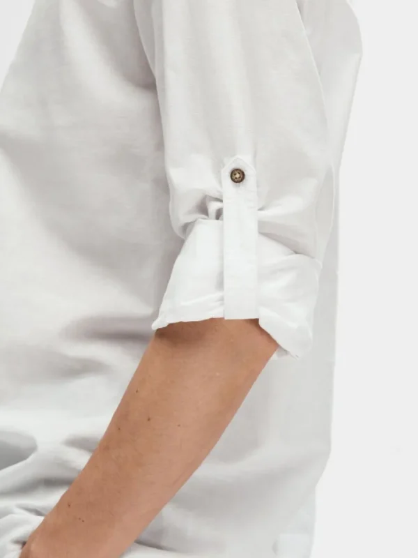 SELECTED LÅNGÄRMAD SKJORTA White Fashion